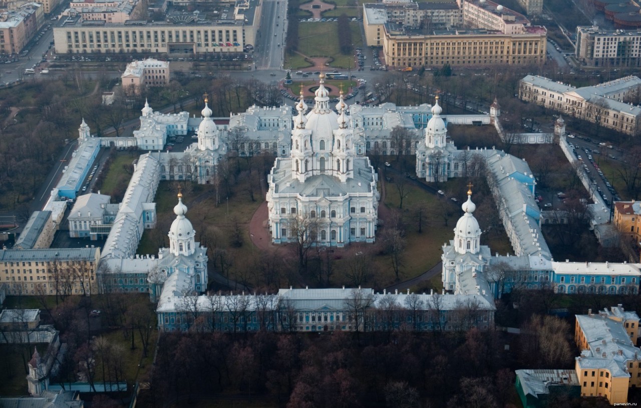 Петербург Смольный собор осенью красивые фото