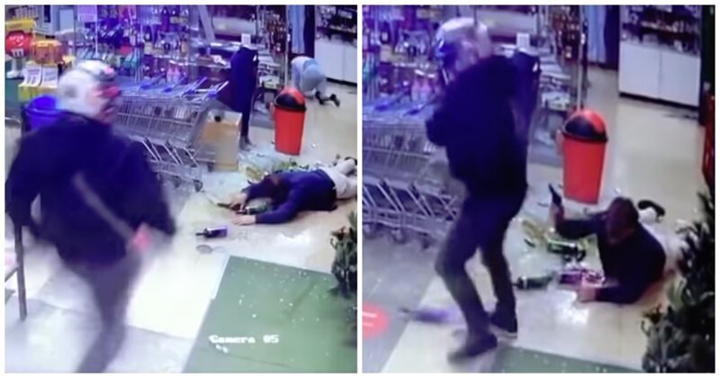 Грабитель решил добить владельца магазина и получил от него 5 пуль