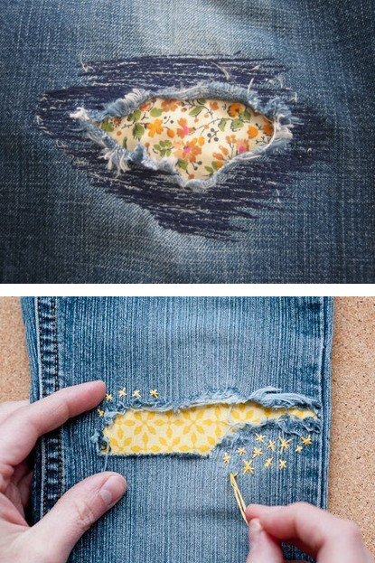 Дырка на джинсах – не повод выбрасывать их! 15 интересных идей для вдохновения...