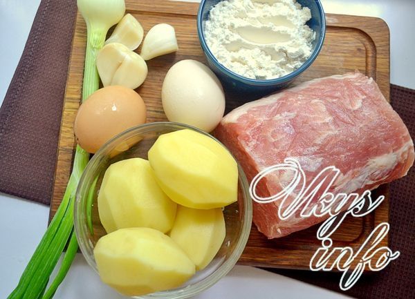 Отбивные в картофельной шубке фото ингредиенты