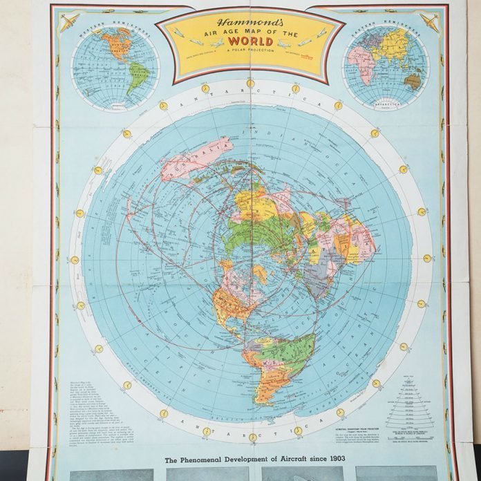  «Потрясающая карта авиамаршрутов» в мире, вещи, находка, удивительно, ящик
