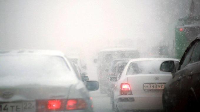 Метель в Алтайском крае / Фото: Екатерина Смолихина / amic.ru