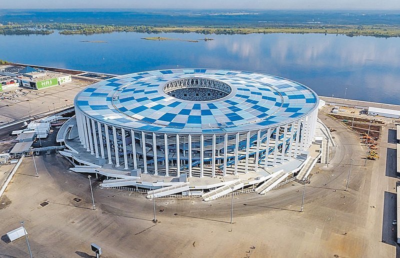«Нижний Новгород Арена» - 45 000 стадионы, футбол, чемпионат мира