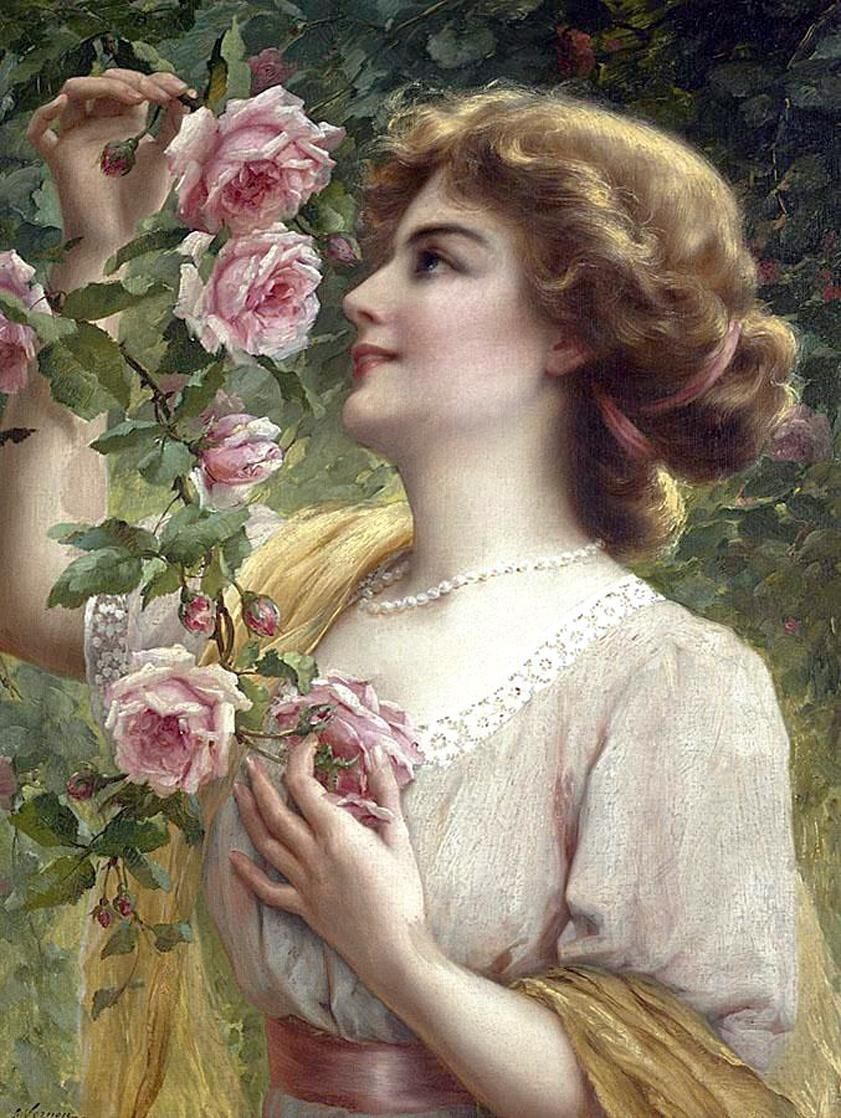 Женские портреты французского художника Эмиля Вернона Женские портреты французского художника Эмиля Вернона