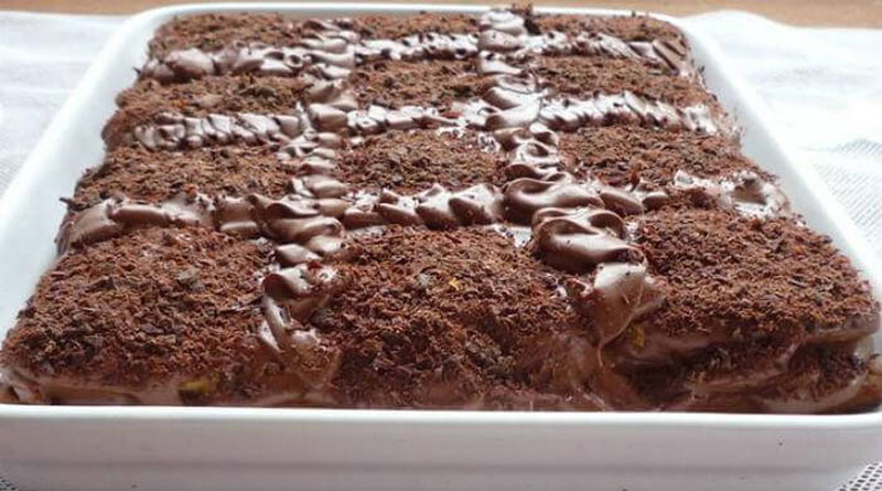 Торт «Кофе с шоколадом» без выпечки