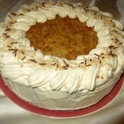 Творожный имбирный торт с ореховой посыпкой