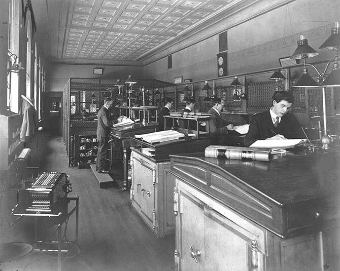 Какими были офисы сто лет тому назад