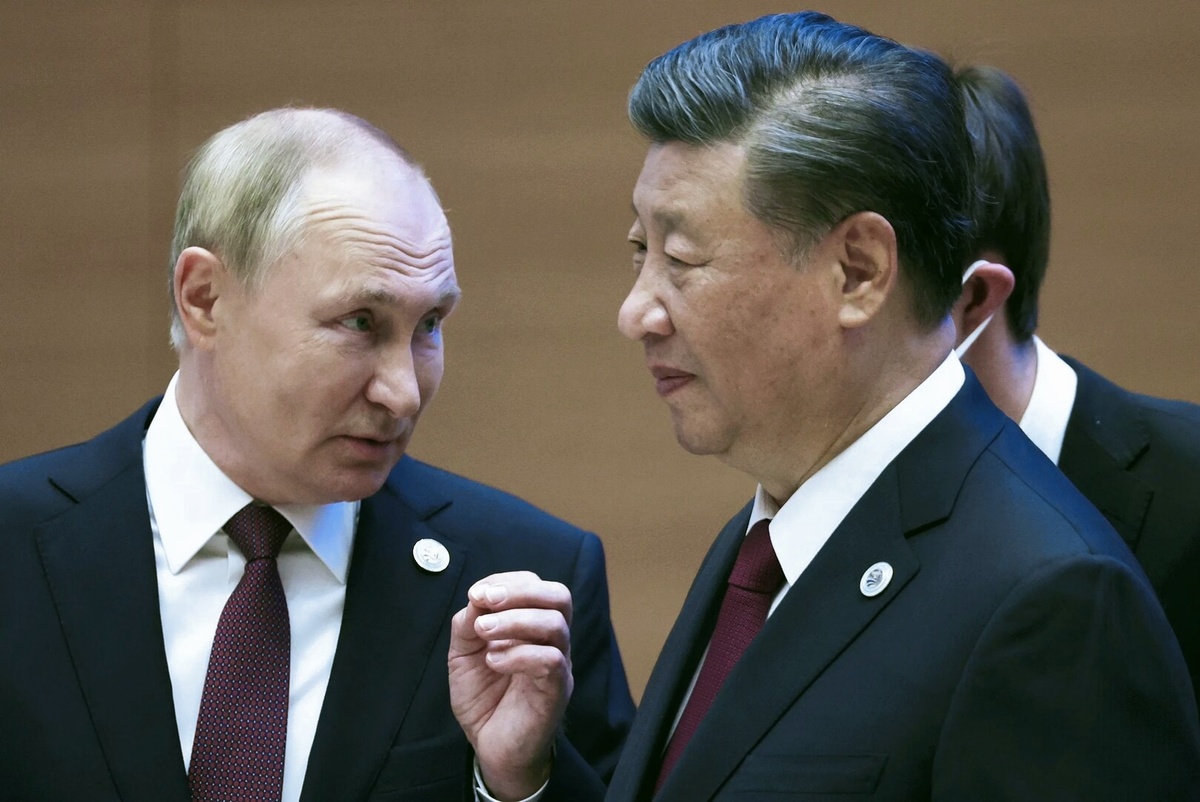 Из открытых источников в интернете. Президент РФ Владимир Путин и глава Китая Си Дзиньпин.
