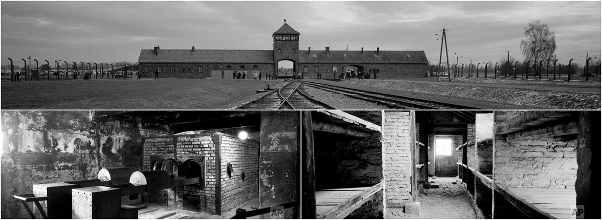 Советские концентрационные лагеря. Лагерь Аушвиц газовая камера 1945 год.