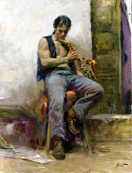 Романтическая живопись от Pino Daeni.