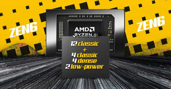 Мобильные процессоры Ryzen нового поколения будут иметь до 22 ядер в четырёх разных кластерах