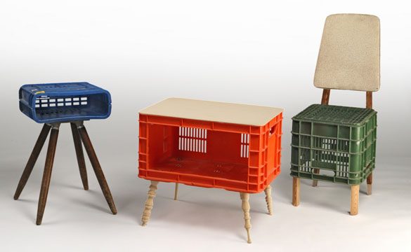 Идеи из обыкновенного пластикового ящика Идеи из обыкновенного пластикового ящика для дома и дачи,новая жизнь старых вещей