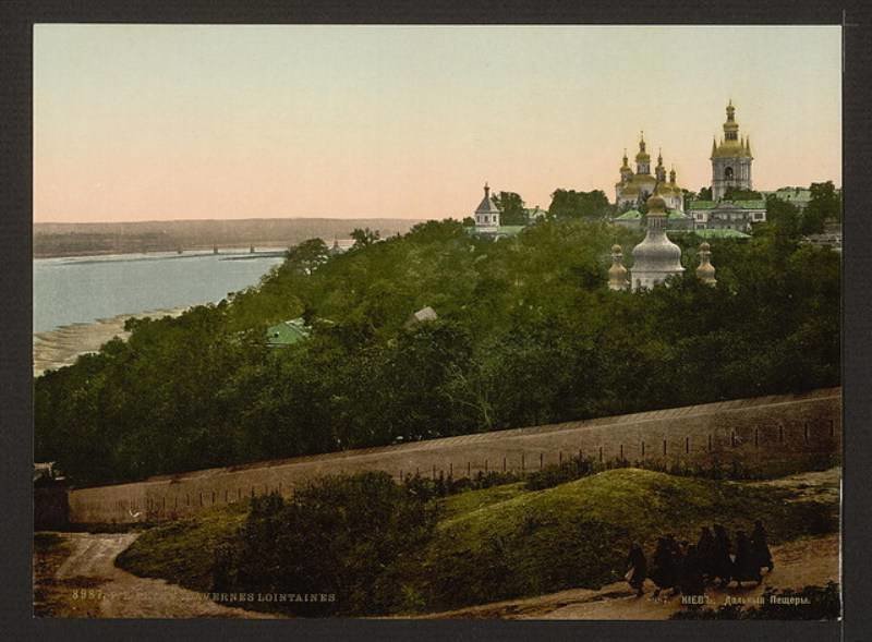 Нижняя территория Киево-Печерской Лавры XIX век, история, киев, фотографии, цветные фото