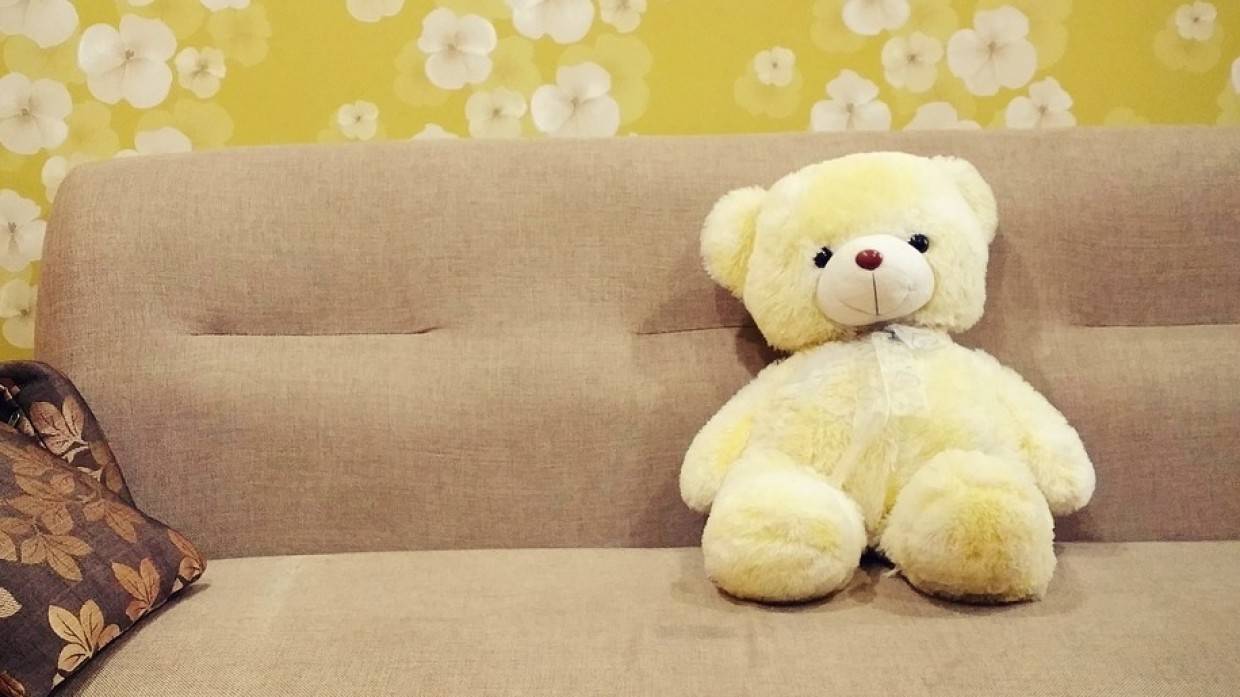 Эвакуированная в Россию из ДНР девочка получила в подарок мишку, о котором давно мечтала