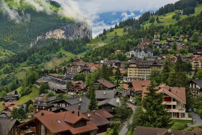 Самые красивые деревни Европы, фото - село Венген, Швейцария