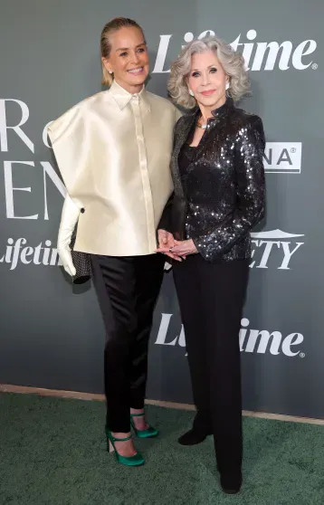 Шэрон Стоун и Джейн Фонда