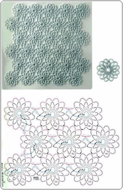 Шикарная подборка схем по безотрывному вязанию вязание,вязание крючком