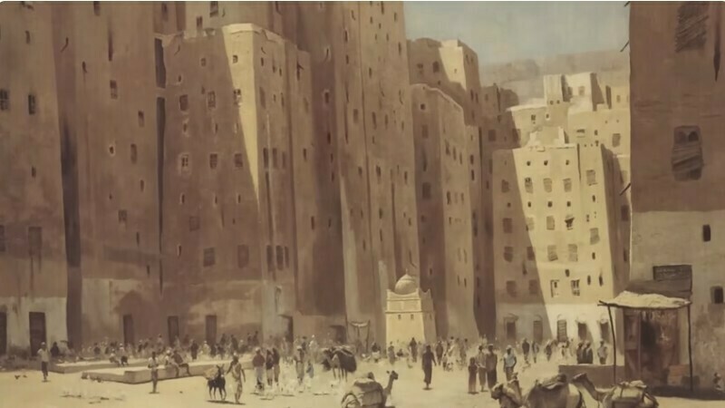 Видео: древний город первых небоскребов, который построили в пустыне