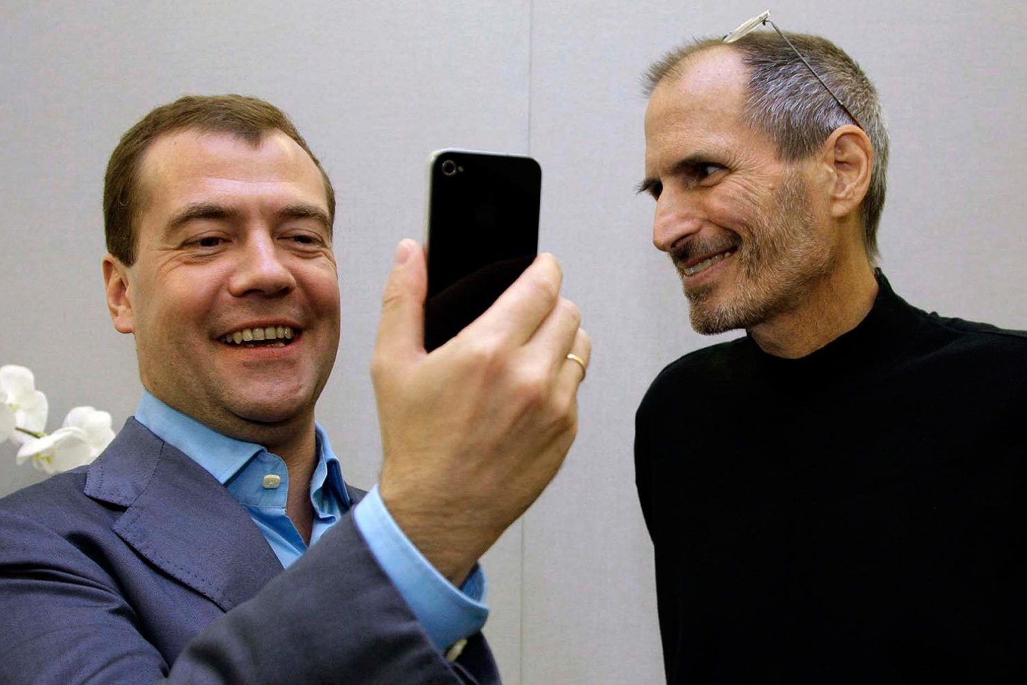 Дмитрий Медведев и Стив Джобс