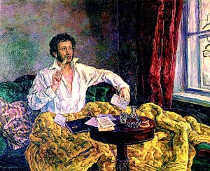 Пушкин часто становился жертвой фальсификаторов (Петр Кончаловский. «Пушкин в Михайловском». 1932-1941 годы)