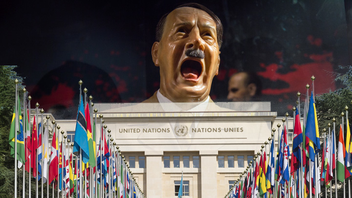 НЕМНОЖКО НАЦИСТЫ. ЗАПАД В ООН ПОДНЯЛ ФЛАГ ГИТЛЕРА В БОРЬБЕ С РОССИЕЙ геополитика