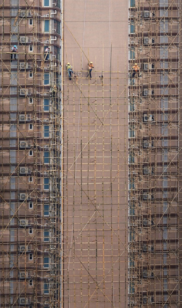 Бамбуковые ткачи в мире, высота, гонконг, история, крыши, люди