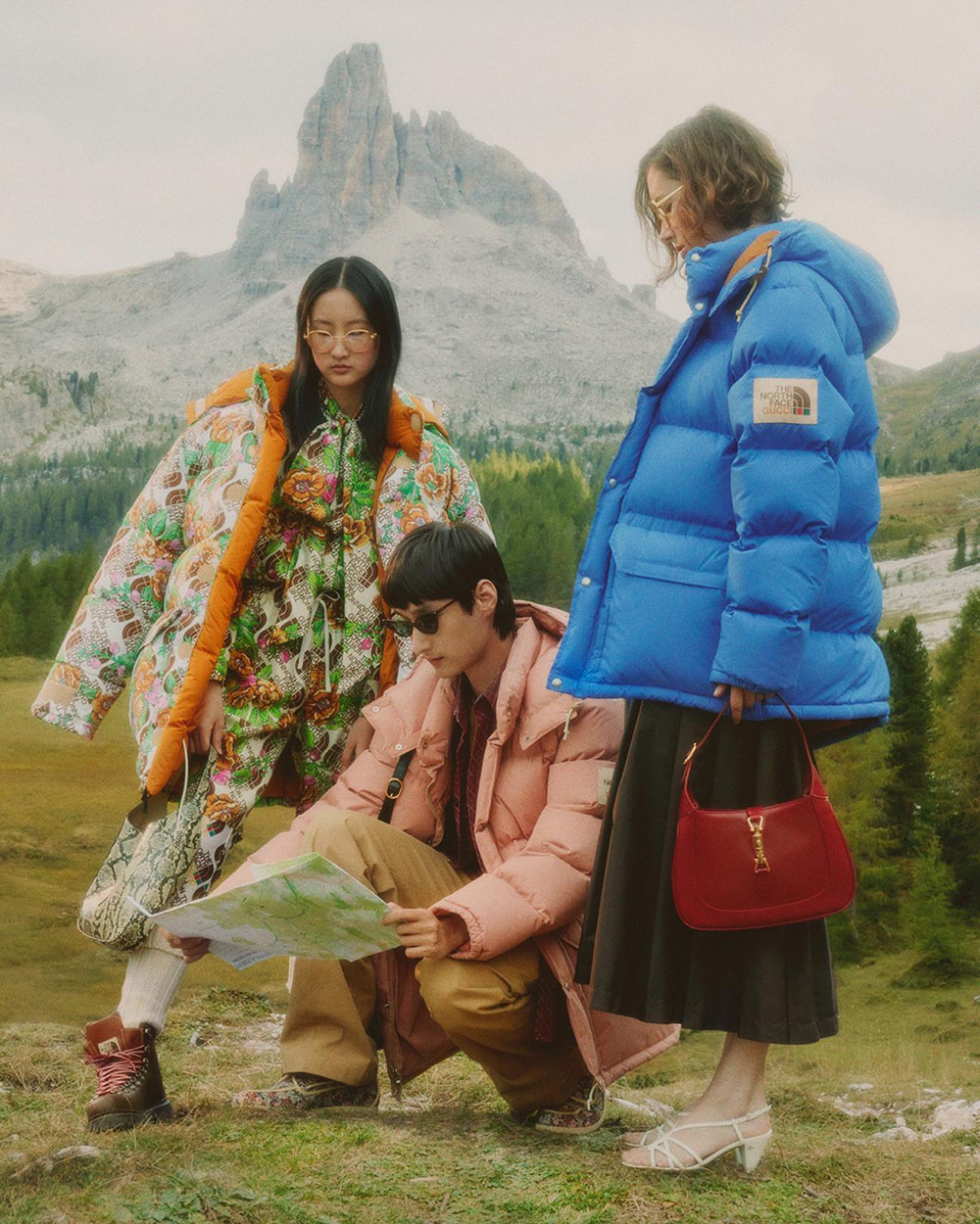Рекламная кампания Gucci x The North Face