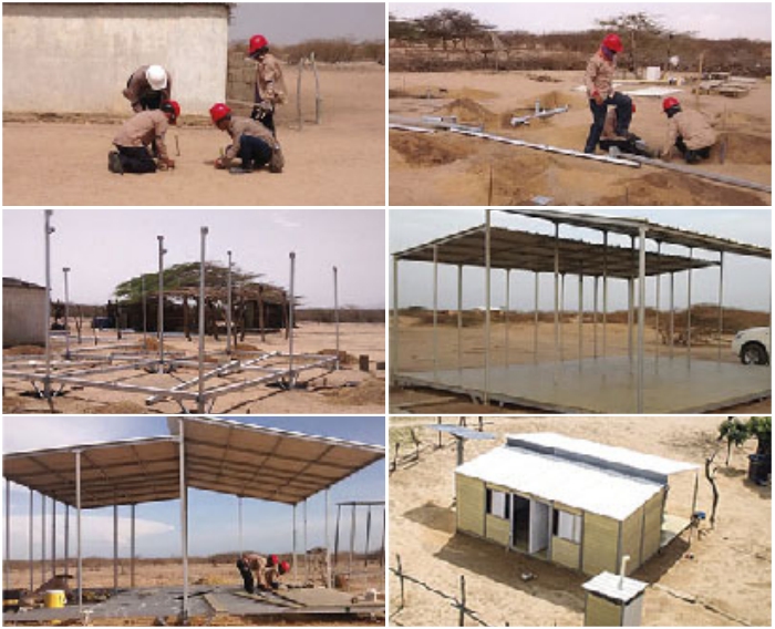 Процесс сборки жилого дома из готового комплекта, созданного компанией WOODPECKER S.A.S.  Процесс сборки жилого дома из готового комплекта, созданного компанией WOODPECKER S.A.S.