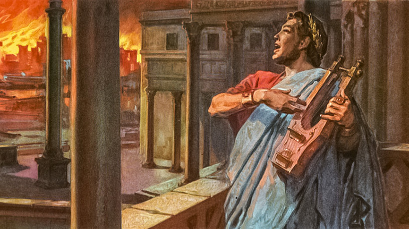 Император Нерон — поджигатель трущоб Император Нерон — поджигатель трущоб