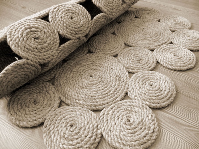 Как сделать напольные коврики: простые мастер-классы