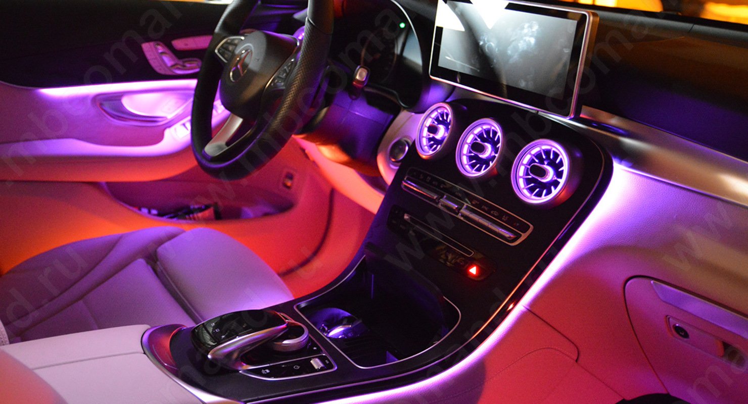 В салон KIA К5 можно установить подсветку Ambient Light