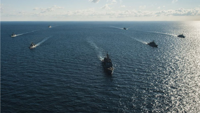 Отряд кораблей стран НАТО