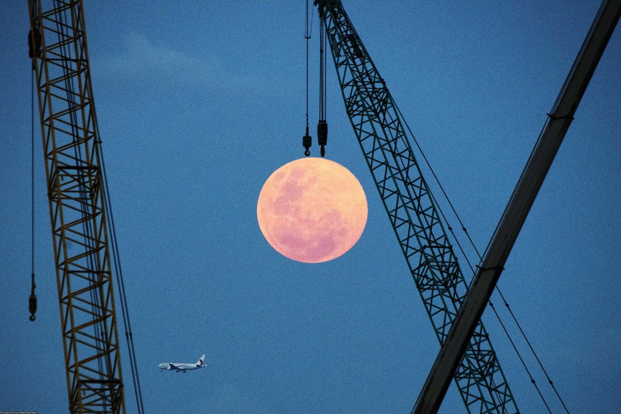 Суперлуние 2019 пейзажи