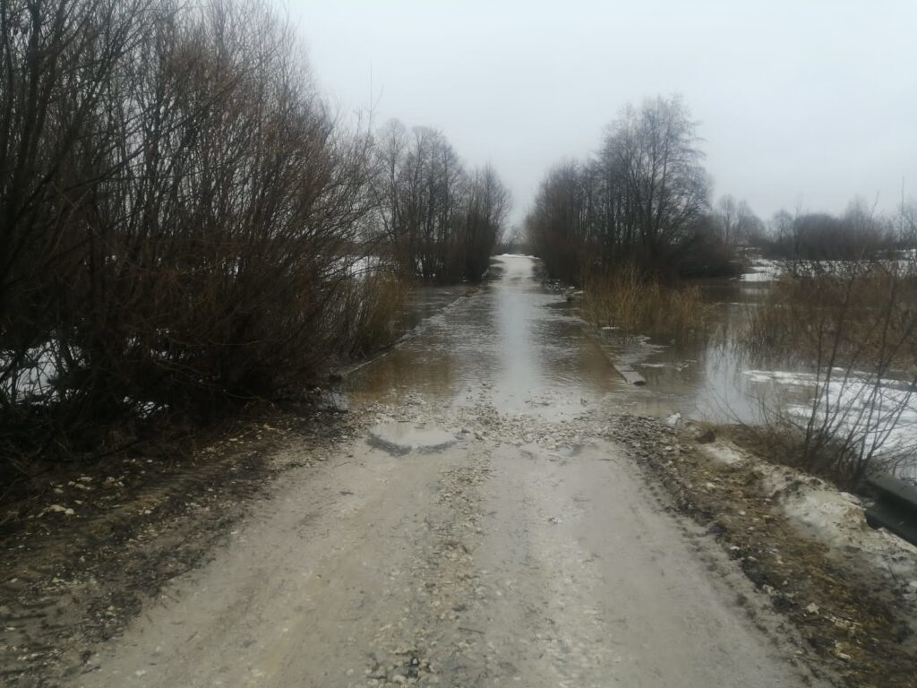 В Рязанской области подтоплены 3 моста, ещё 5 окажутся под водой в ближайшее время