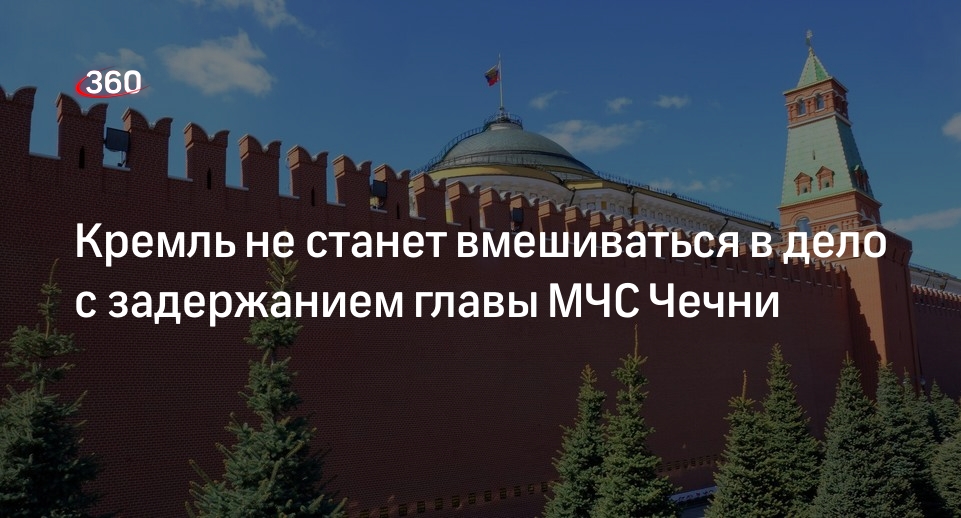 Песков: Кремль не может вмешиваться в дело о задержании главы МЧС Чечни