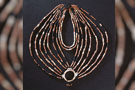 Дорогое ожерелье, культивированное из артефактов древней могилы юного мальчика в Иордании