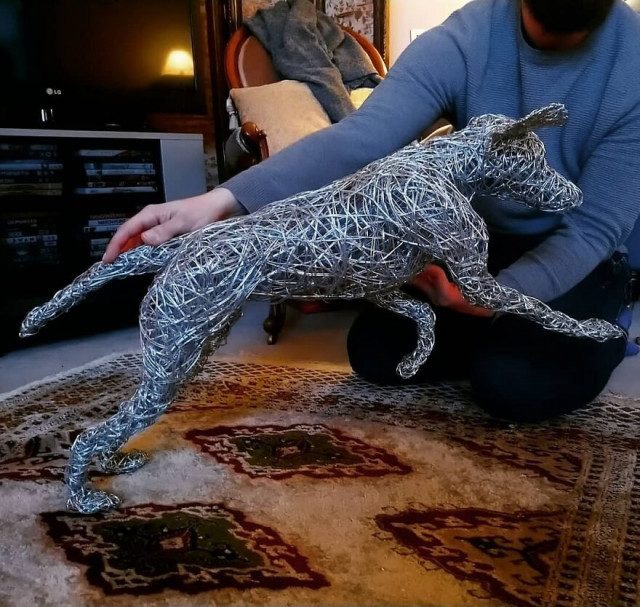 Скульптуры животных из металлической проволоки вдохновляемся,скульптура,творчество