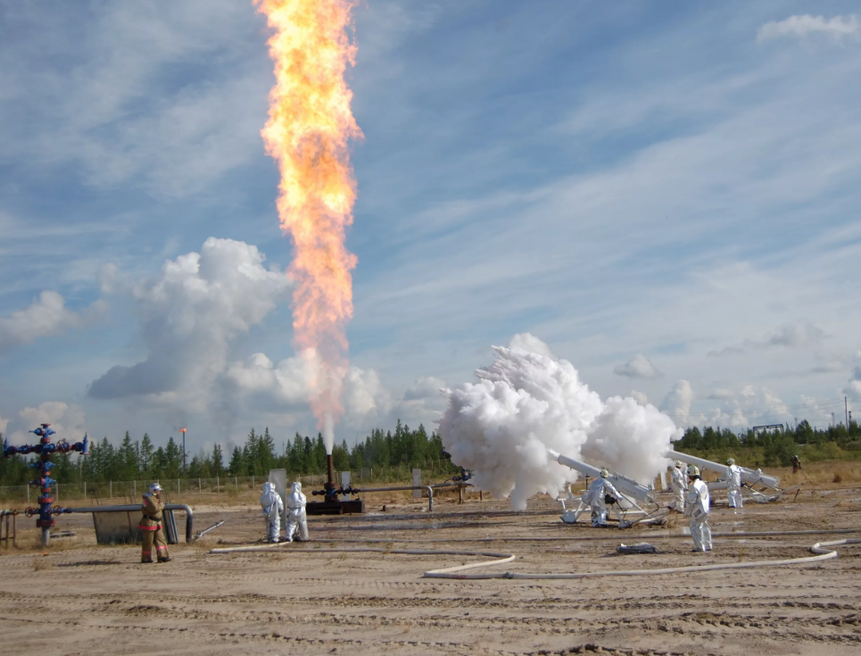 Грифоны – фонтанирование газов и нефти при авариях при бурении в наше время и в начале 20в.