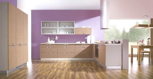 Кухня лилового цвета дизайн