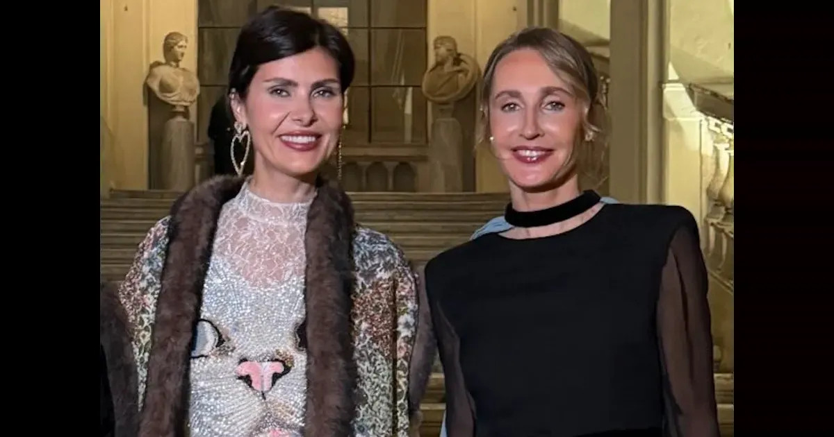 Жёны миллиардеров Надежда Оболенцева, Оксана Бондаренко и Мария Богданович на гала-ужине Valentino в Риме