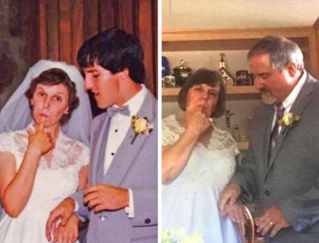 22 счастливые пары поделились фотографиями в начале отношений и спустя годы