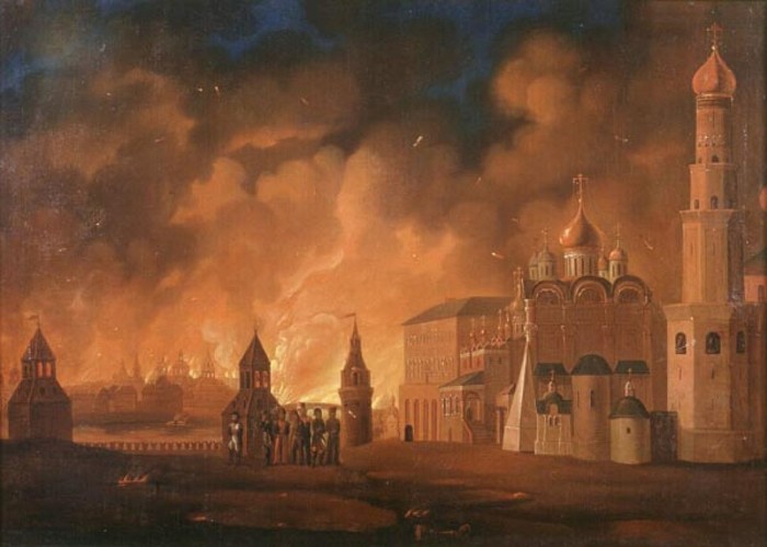 Пожар в Москве 1812 года.