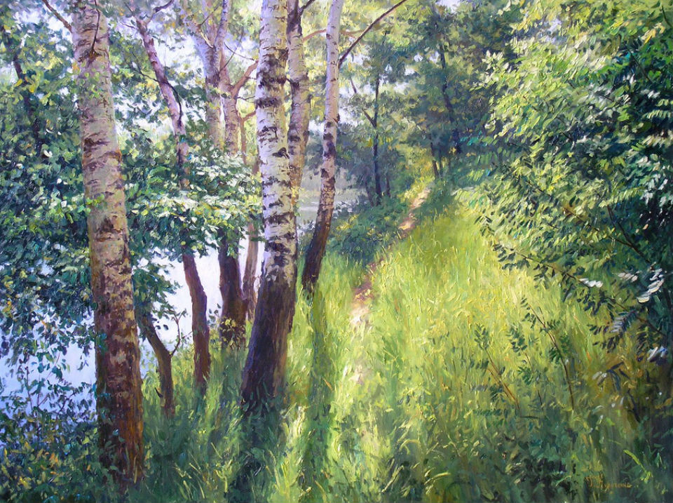 Я слышу, как поет Апрель... Художник Геннадий Кириченко живопись,природа