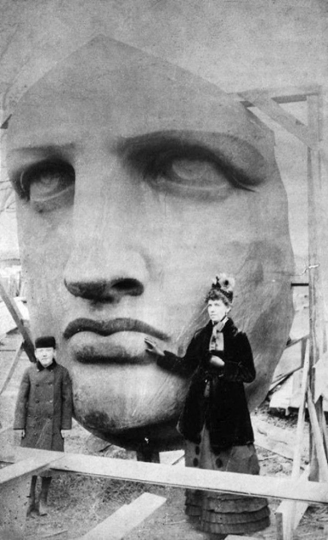 Лицо Статуи Свободы 1885