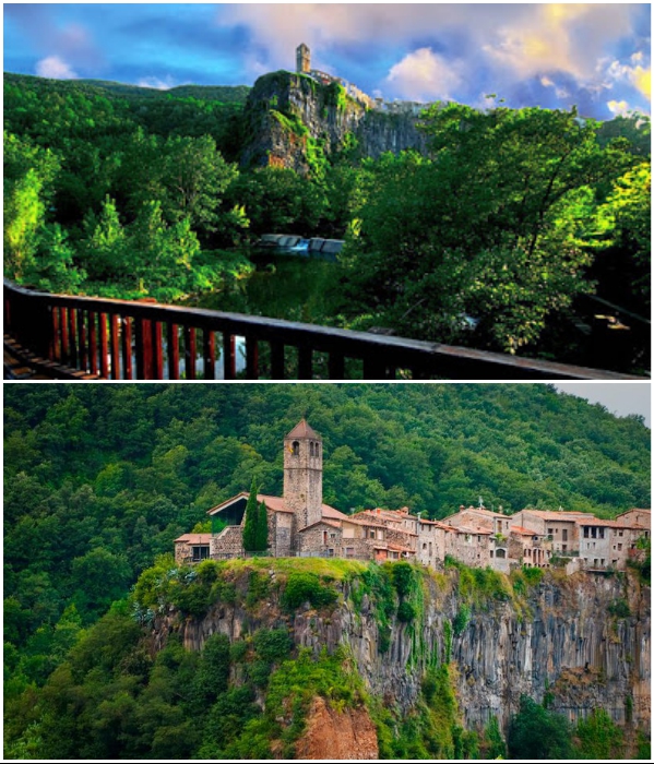 Скальный городок Castellfollit de la Roca расположен в самом живописном месте Испании. | Фото: lightsup.ru/ vk.com.