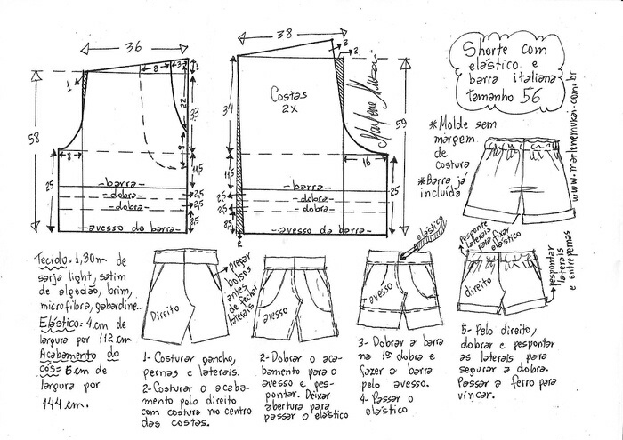 Выкройки широких шортов к жакету выкройка шортов,сделай сам,шитьё и крой