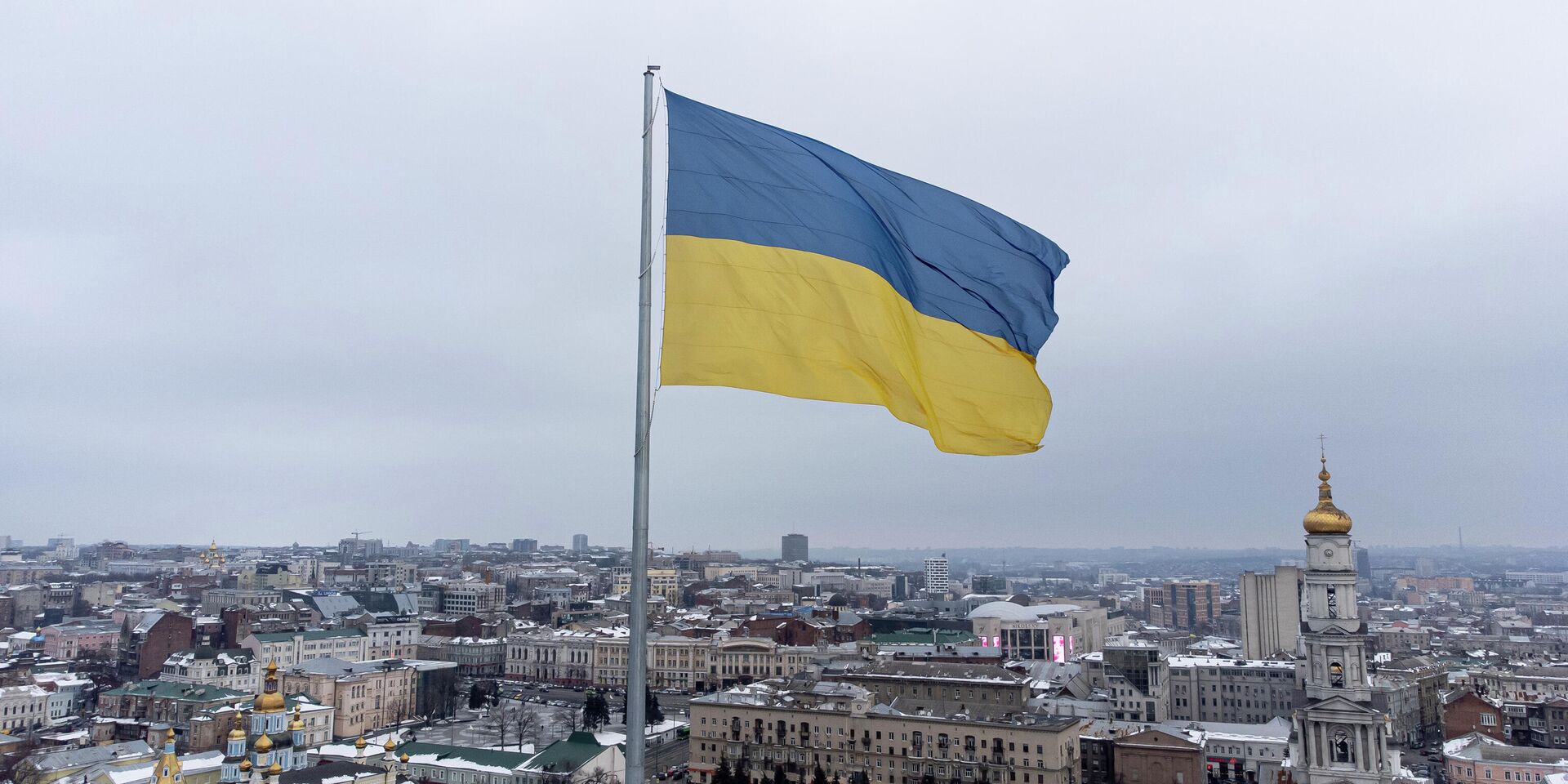 Государственный флаг Украины в Киеве - ИноСМИ, 1920, 25.04.2024