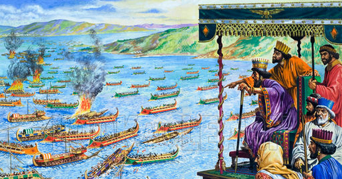 Битва при Саламине стала переломным событием в греко-персидских войн - был нанесён удар по престижу и моральному состоянию войска империи Ахеменидов