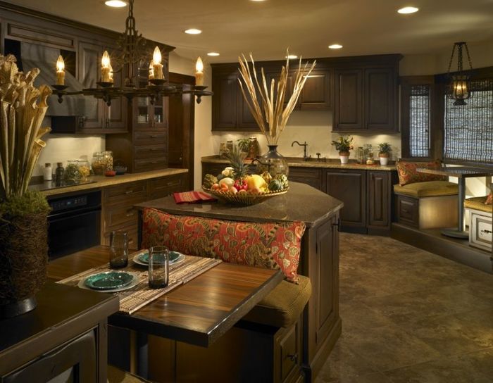 Жаркие элементы кухни в африканском стиле аксессуары