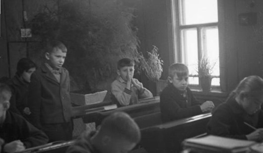 Деревенская школа 1964 года 